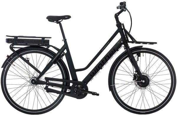 Winther Black Cargo Elcykel Dame 7 Gear Matsort - 2019