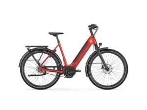 Gazelle Ultimate C8+ Belt - Elcykel - 8 gear - 500Wh - Red 49 cm