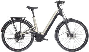 Bianchi E-Vertic C-Type 10g Bosch Dame 2023 - Sort/beige