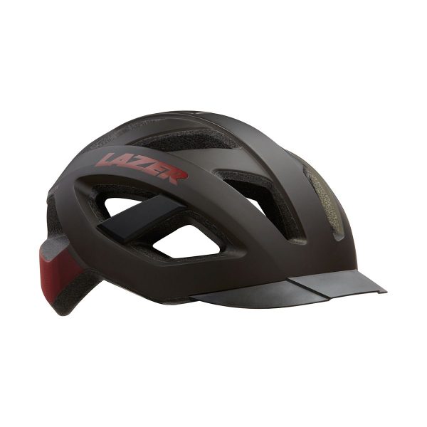 Lazer Hjelm Cameleon mat sort rød - L 58-61cm